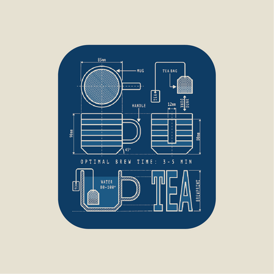 PRE-ORDER 'Brewprint' Tea Bag Tin