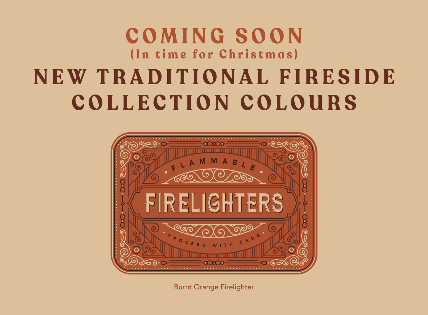 PRE-ORDER TINIT's Firelighter Tin BURNT ORANGE