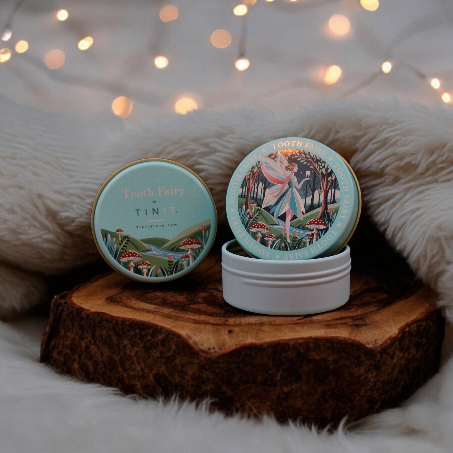 TINIT's Tooth Fairy Tin & Cotton Bag