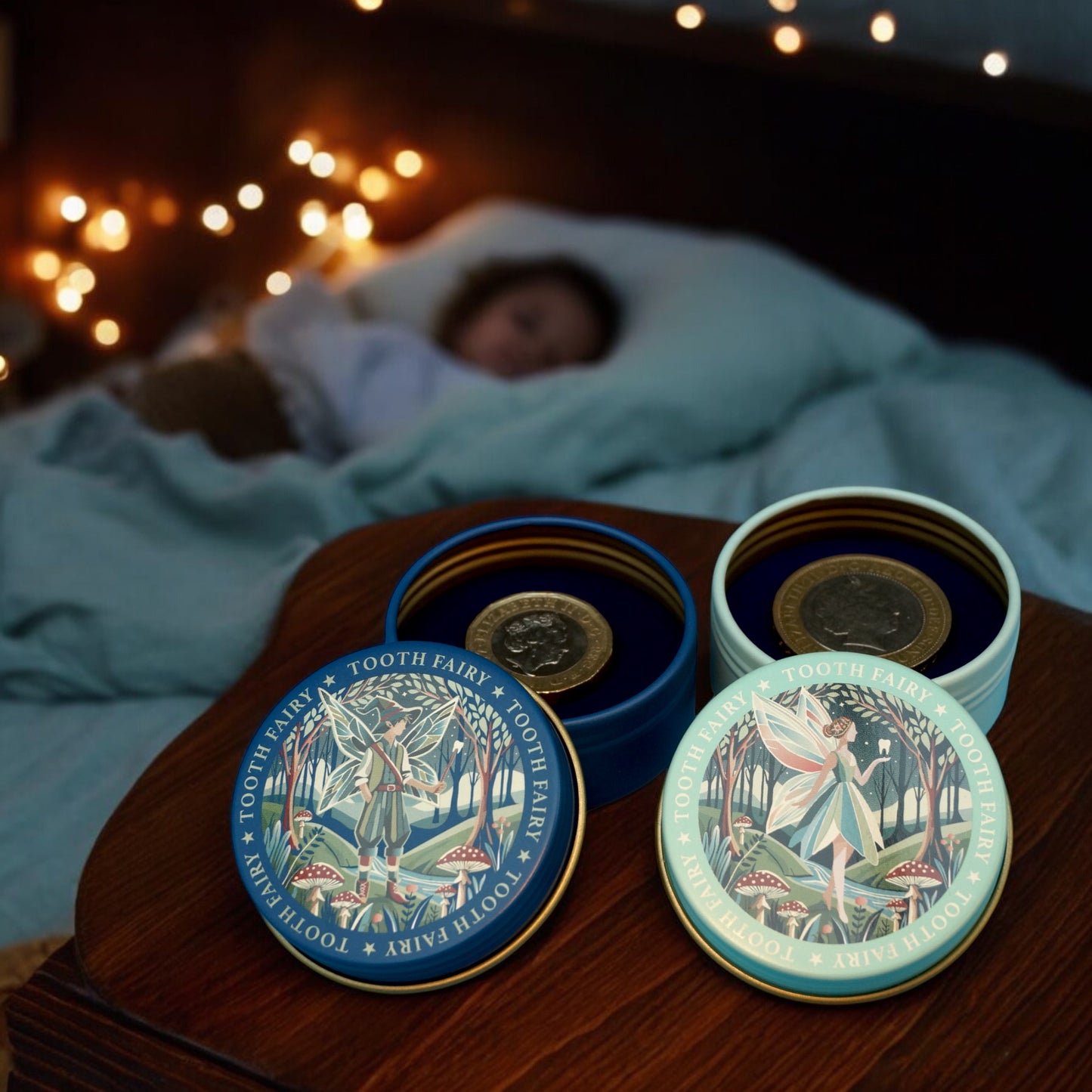 TINIT's Tooth Fairy Tin & Cotton Bag