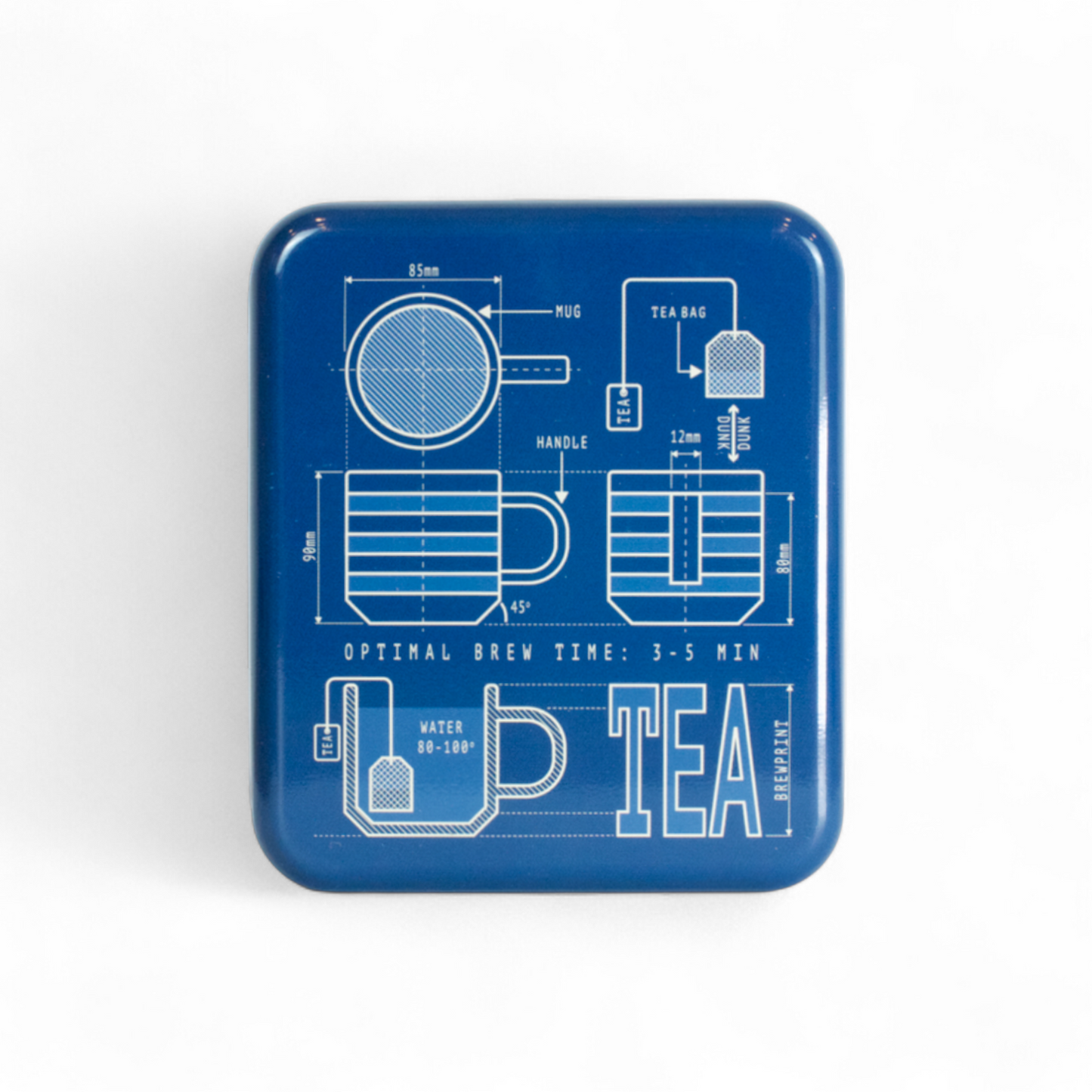 'Brewprint' Tea Bag Tin