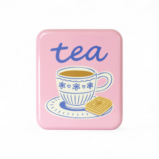 'tea & a biccy' Tea Bag Tin