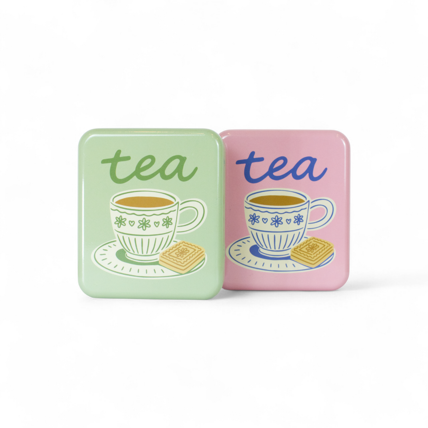 'tea & a biccy' Tea Bag Tin