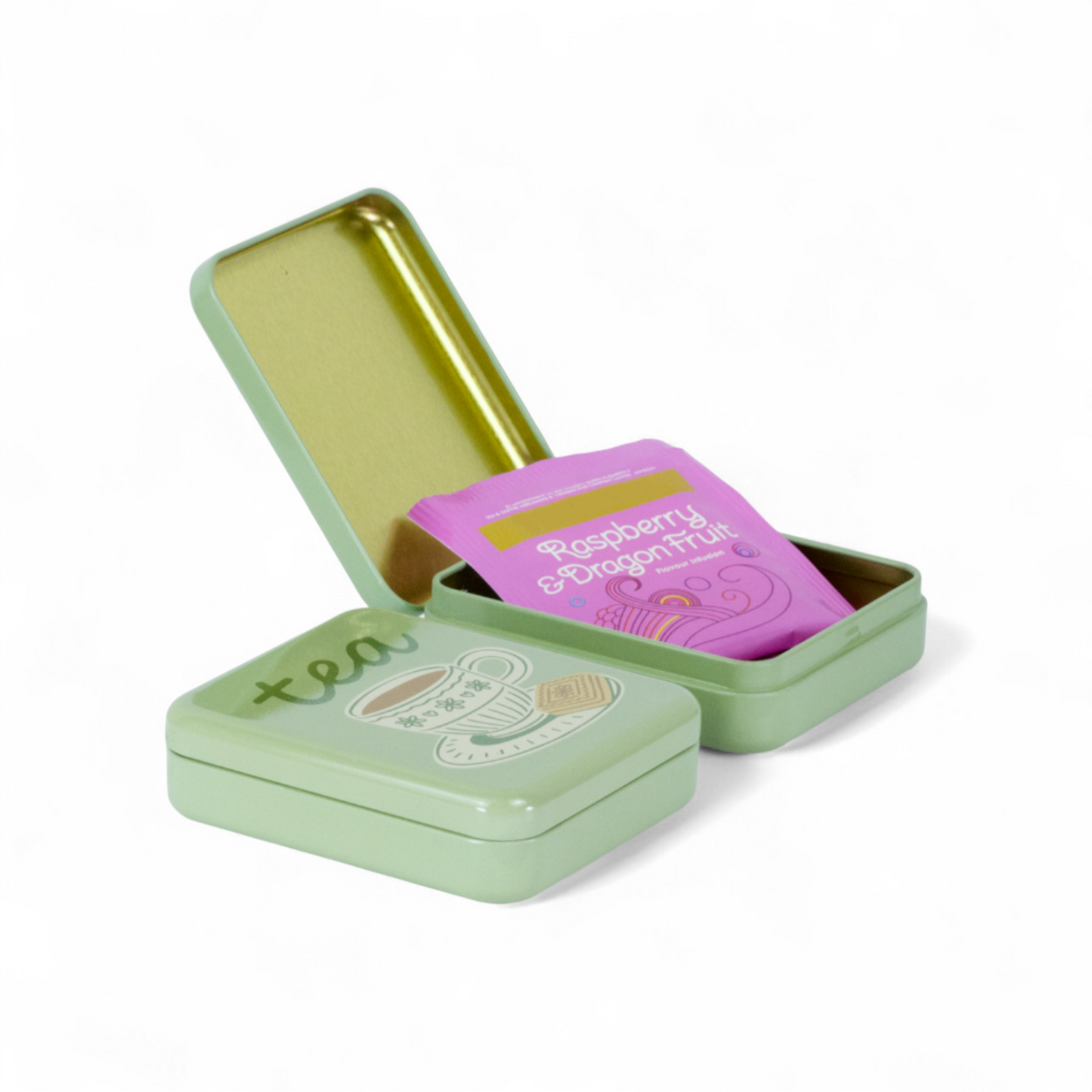 'tea & a biccy' Tea Bag Tin