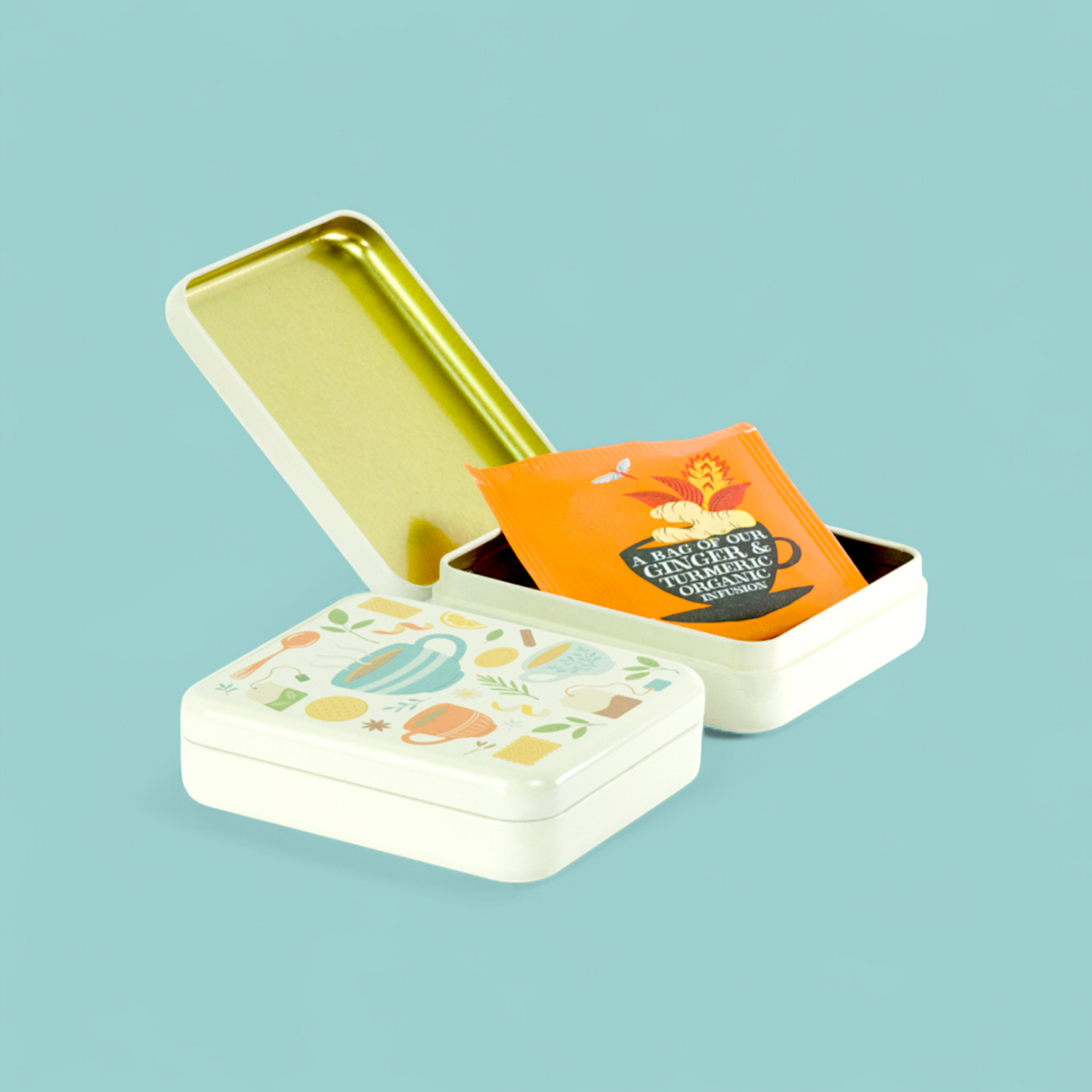 'everything but the kettle' Pocket Tea Bag Tin