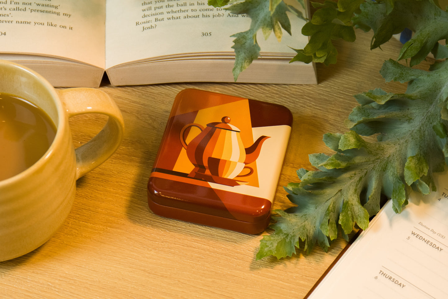 'TEA-OMETRY' Pocket Tea Bag Tin