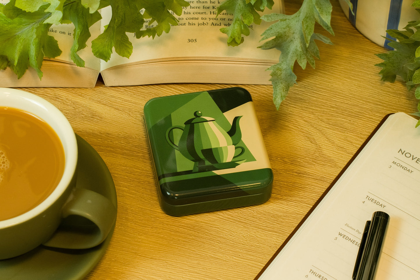 'TEA-OMETRY' Pocket Tea Bag Tin