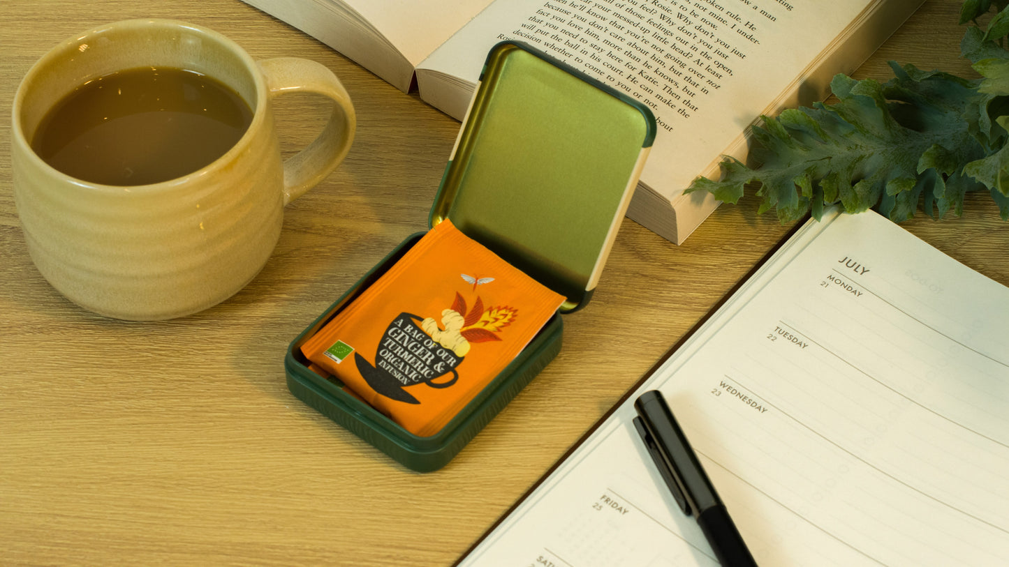 'TEA-OMETRY' Pocket Tea Bag Tin