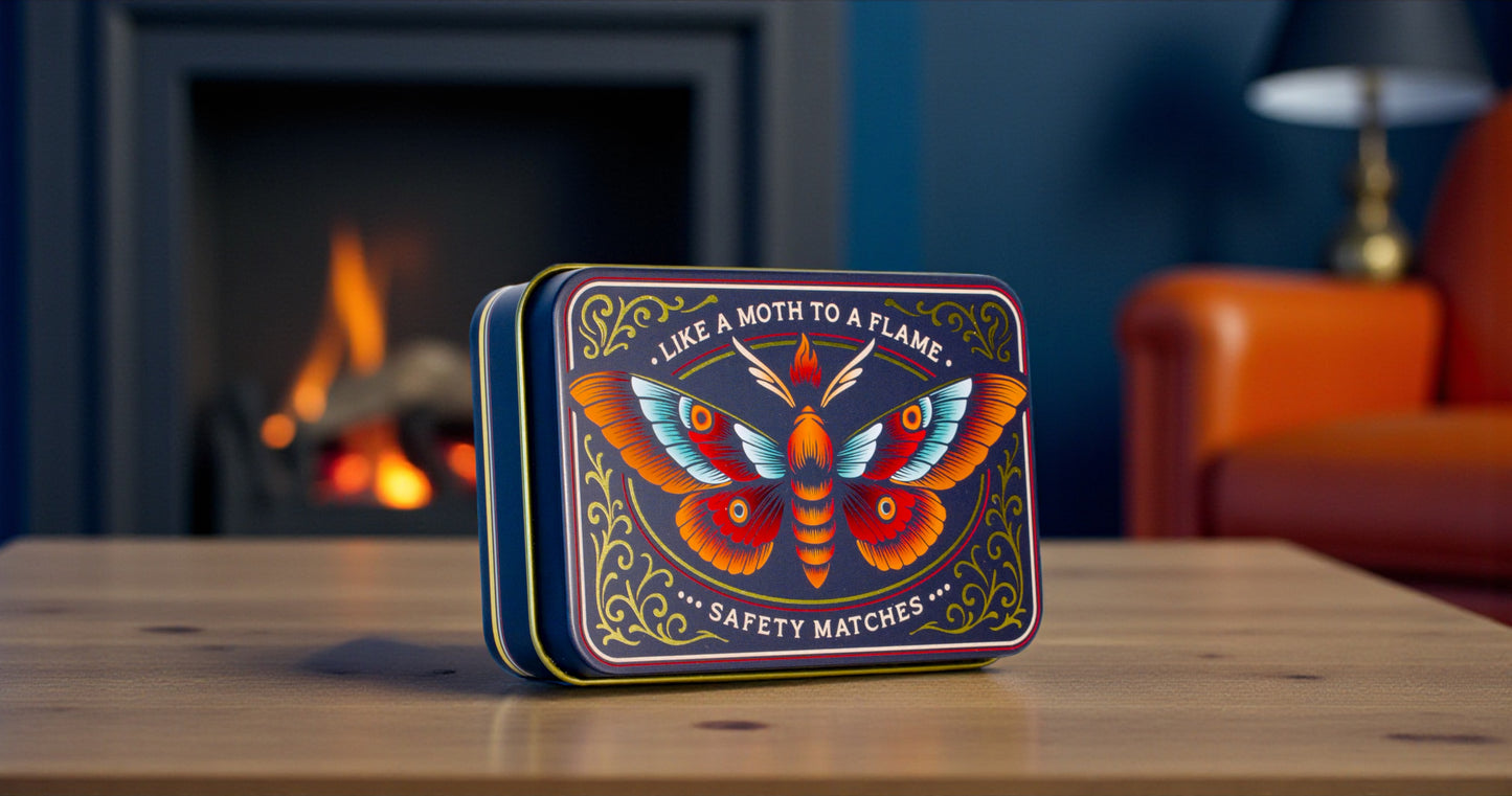 TINIT's 'Like a Moth to a Flame' Match Tin