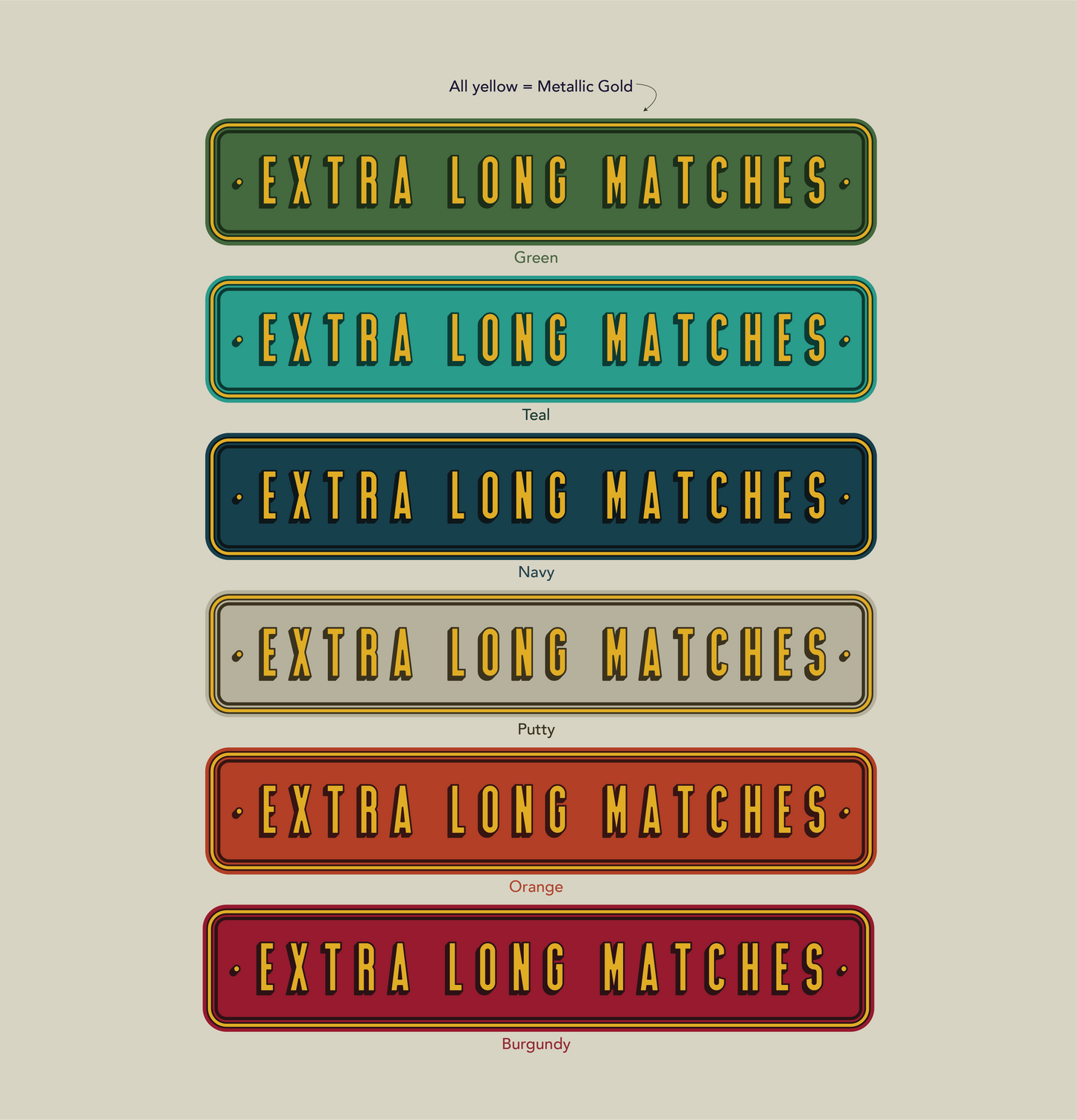 PRE-ORDER TINIT's 'Extra Long Matches' Match Tins