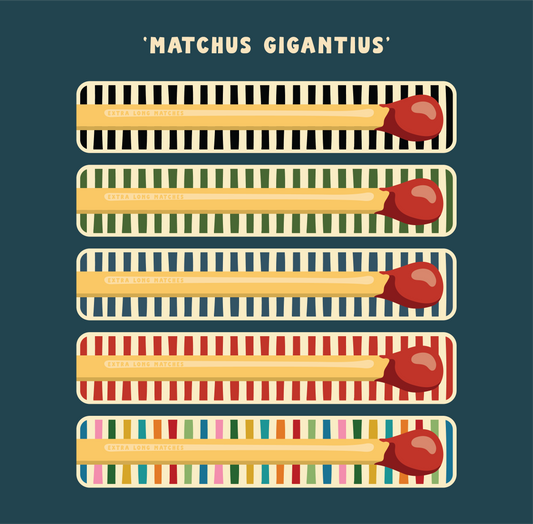 PRE-ORDER TINIT's 'Matchus Gigantius' Extra Long Match Tins