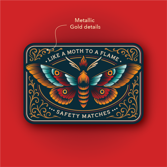 PRE-ORDER TINIT's 'Like a Moth to a Flame' Match Tin
