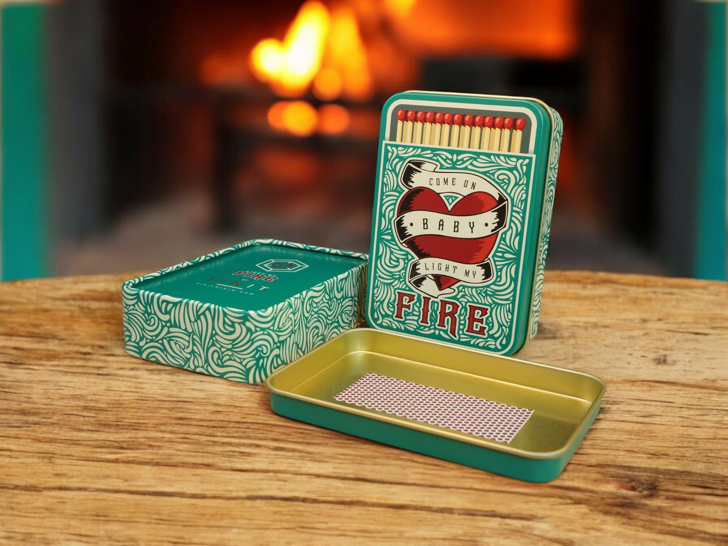 TINIT's 'Come on Baby, Light my Fire' Match Tin