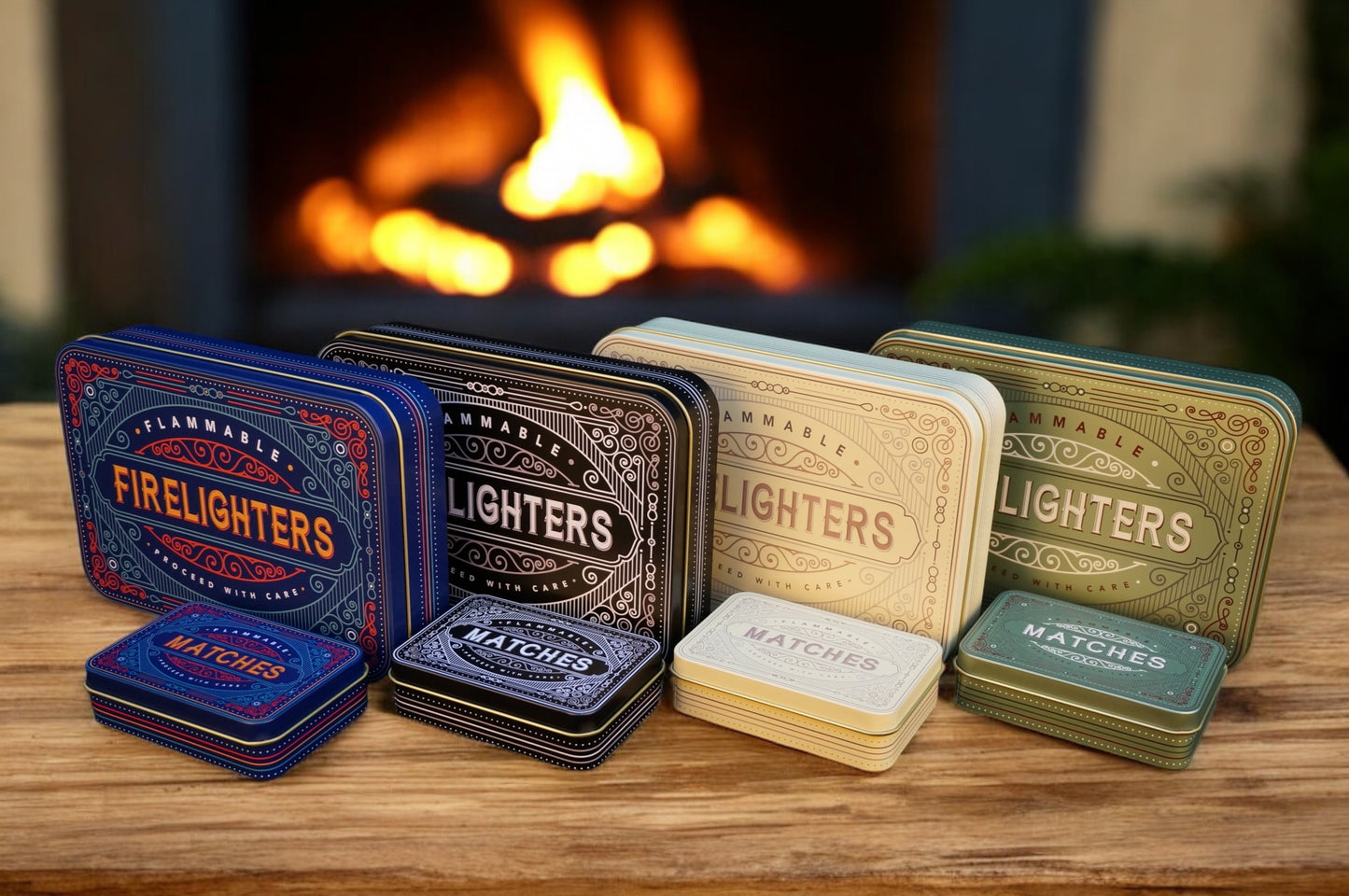 TINIT's Firelighter and Match Tin Set